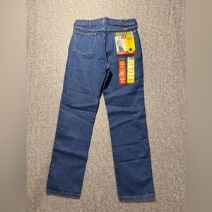 Wrangler Rustler Vtg Jeans men’s 34x34 dark blue Straight Leg comfort heavy work